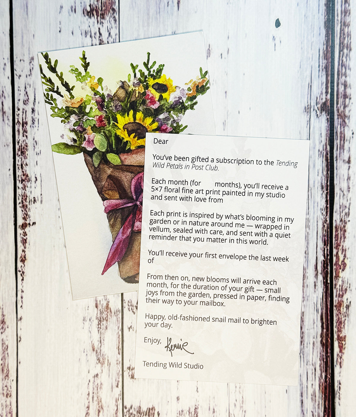 Petals in Post Pre-Pay + Gift Subscriptions